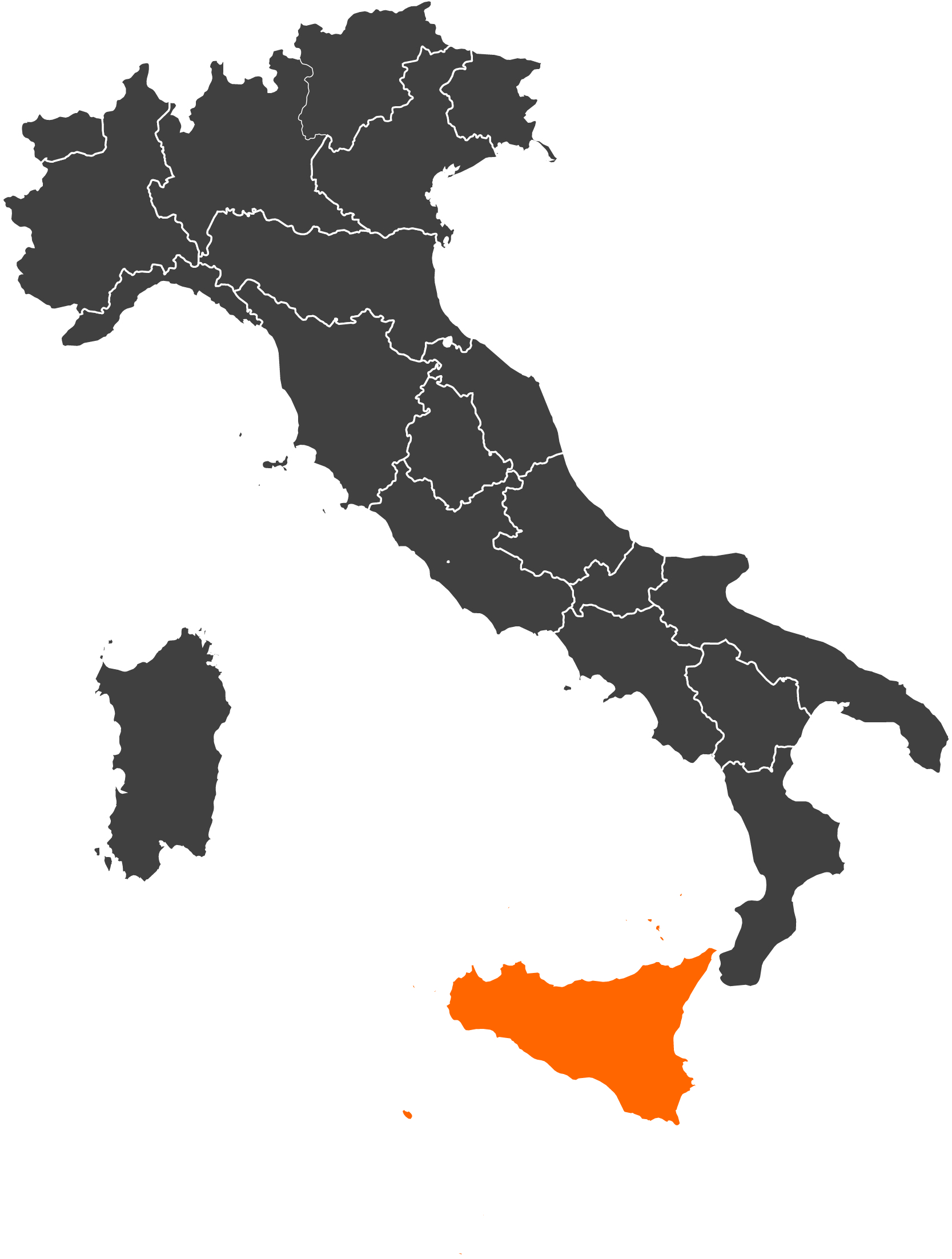 Karte Sizilien